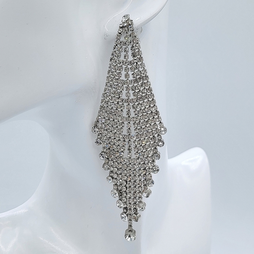 Long Crystal Earrings #2532